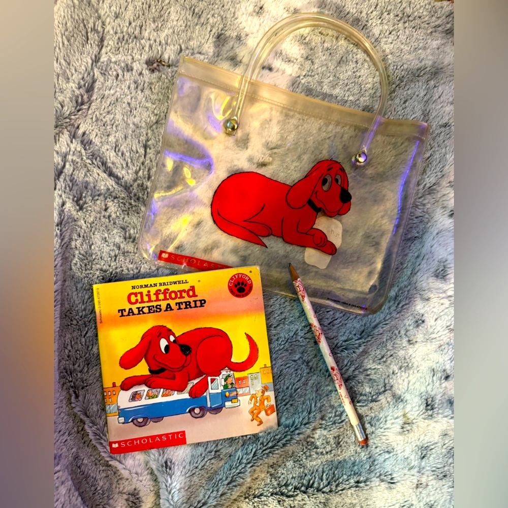 Antique Old book Clifford character bag book accessories collectible